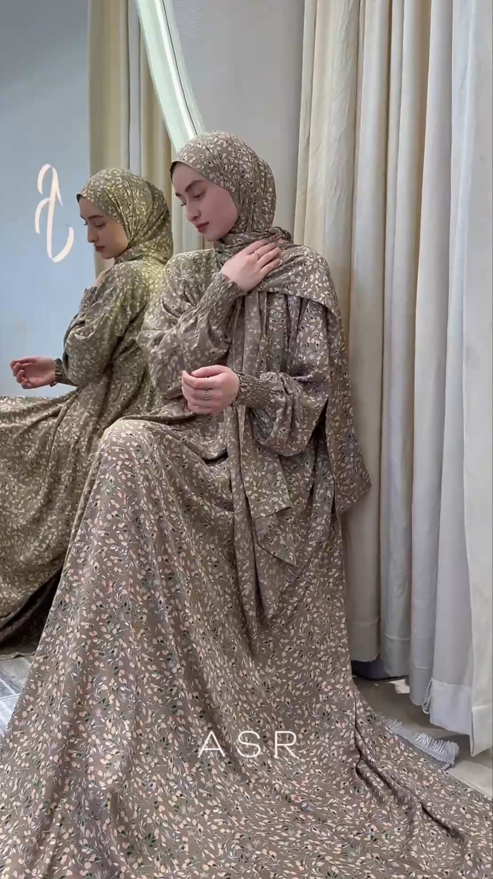 Bomullsiden klänning Abaya fashion