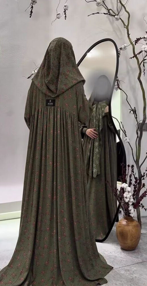 Bomullsiden klänning Abaya fashion