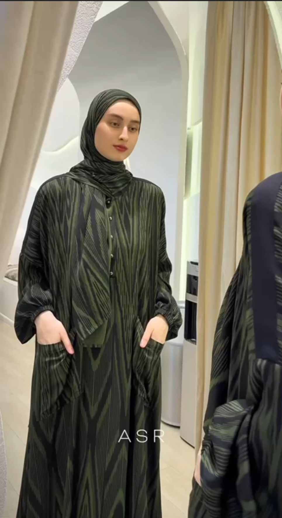 Bomullsiden klänning Abaya fashion