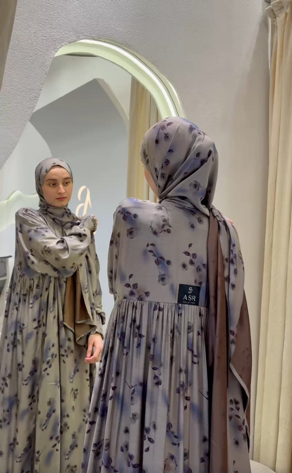 Silk Cupro Abaya fashion