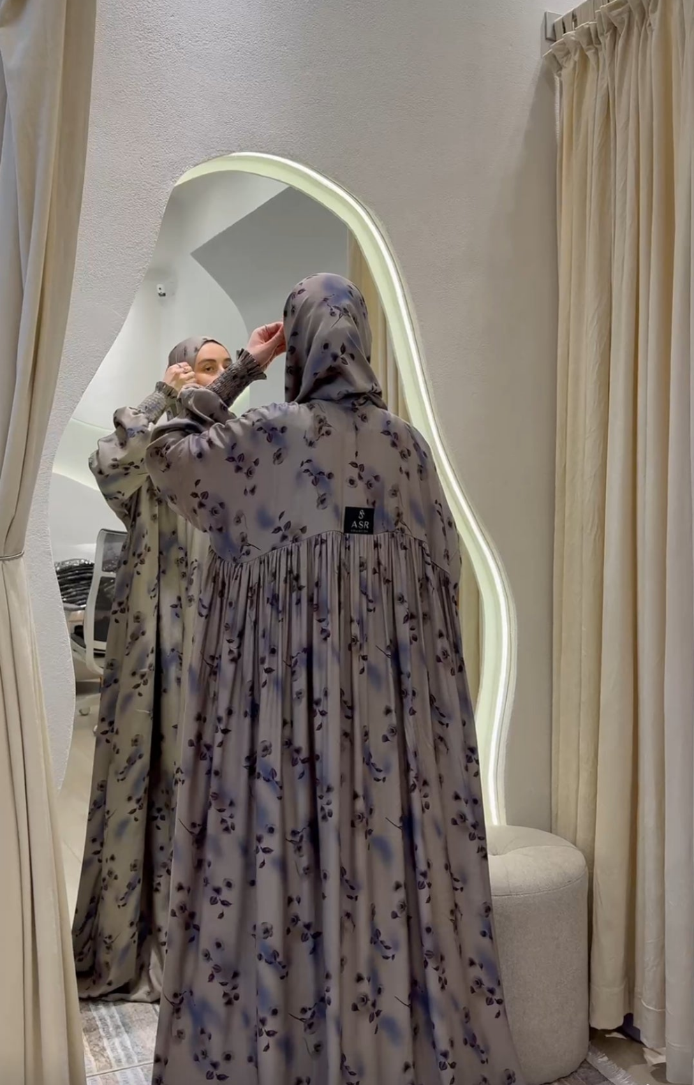 Silk Cupro Abaya fashion