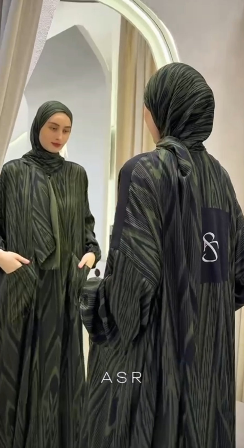 Bomullsiden klänning Abaya fashion