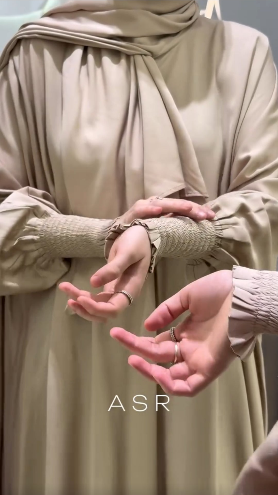 Bomullsiden Abaya Harir