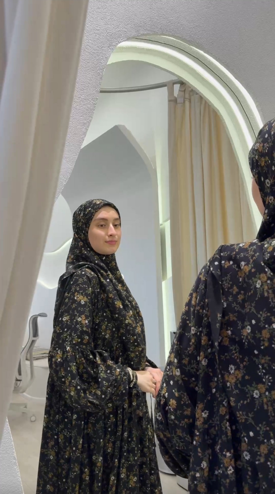 Bomullsiden klänning Abaya fashion