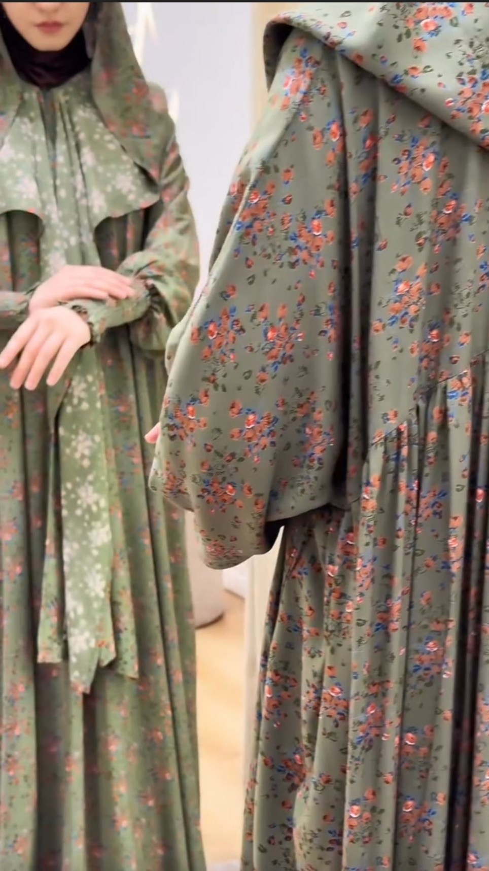 Bomullsiden klänning Abaya fashion