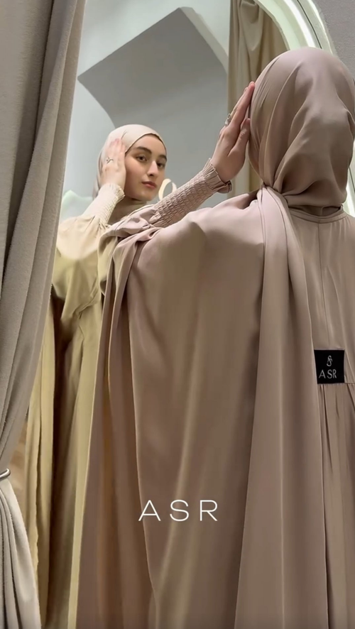 Bomullsiden Abaya Harir