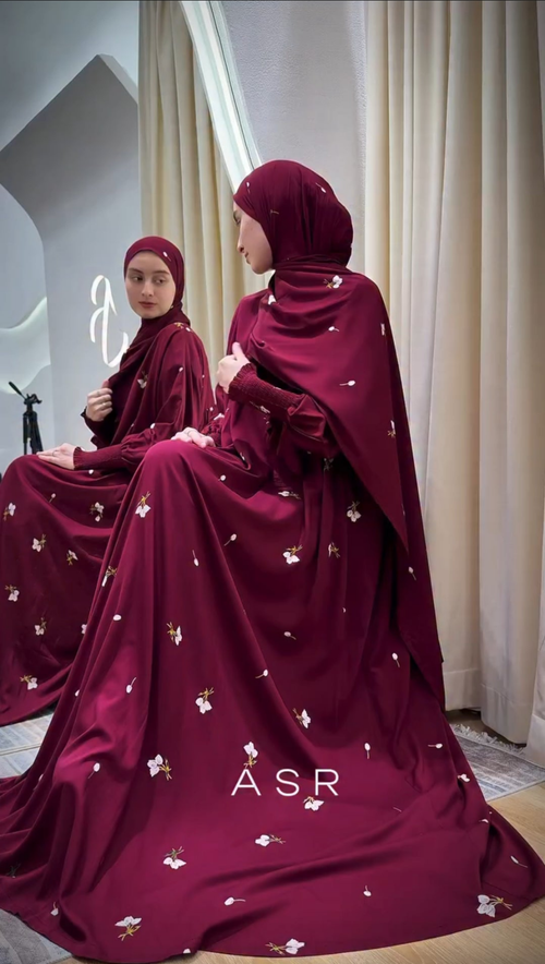 Bomullsiden klänning Abaya fashion