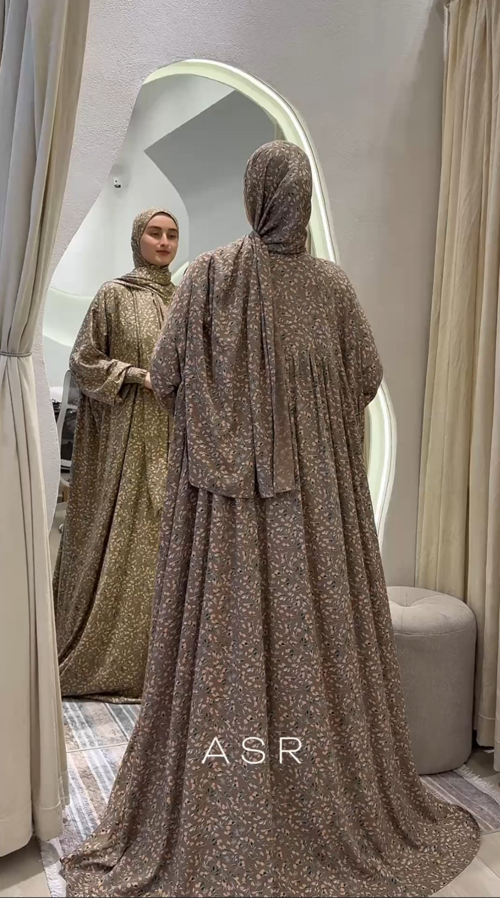 Bomullsiden klänning Abaya fashion