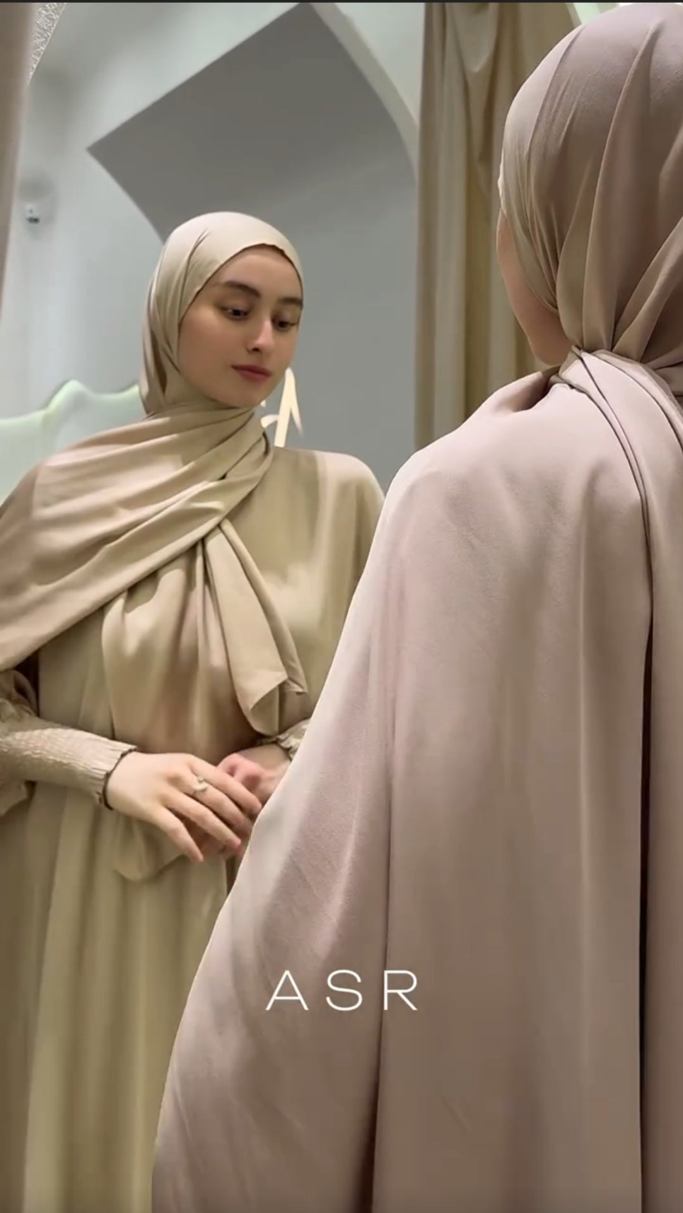 Bomullsiden Abaya Harir