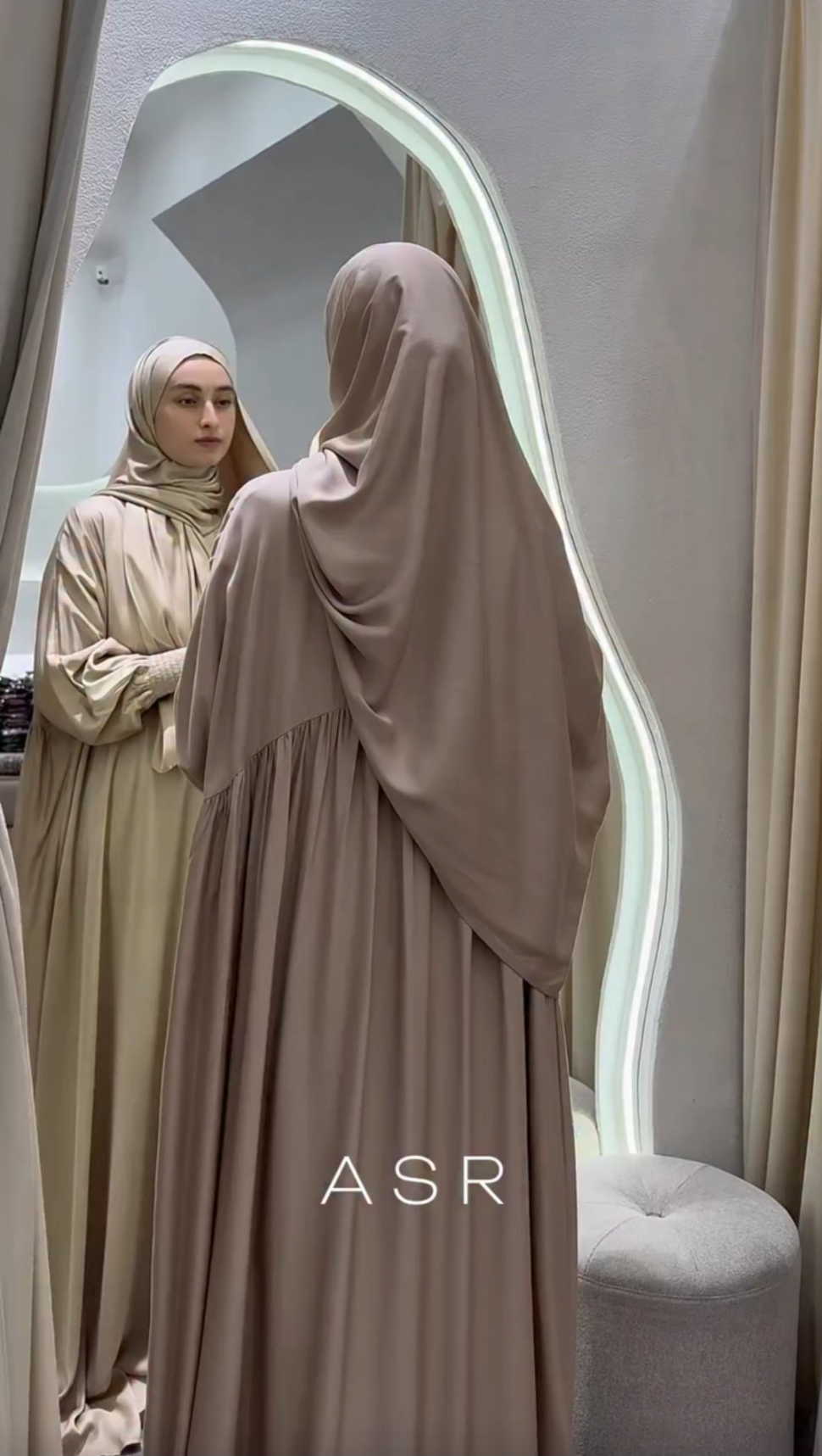 Bomullsiden Abaya Harir