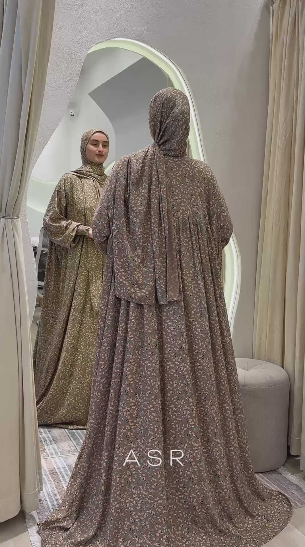 Bomullsiden klänning Abaya fashion