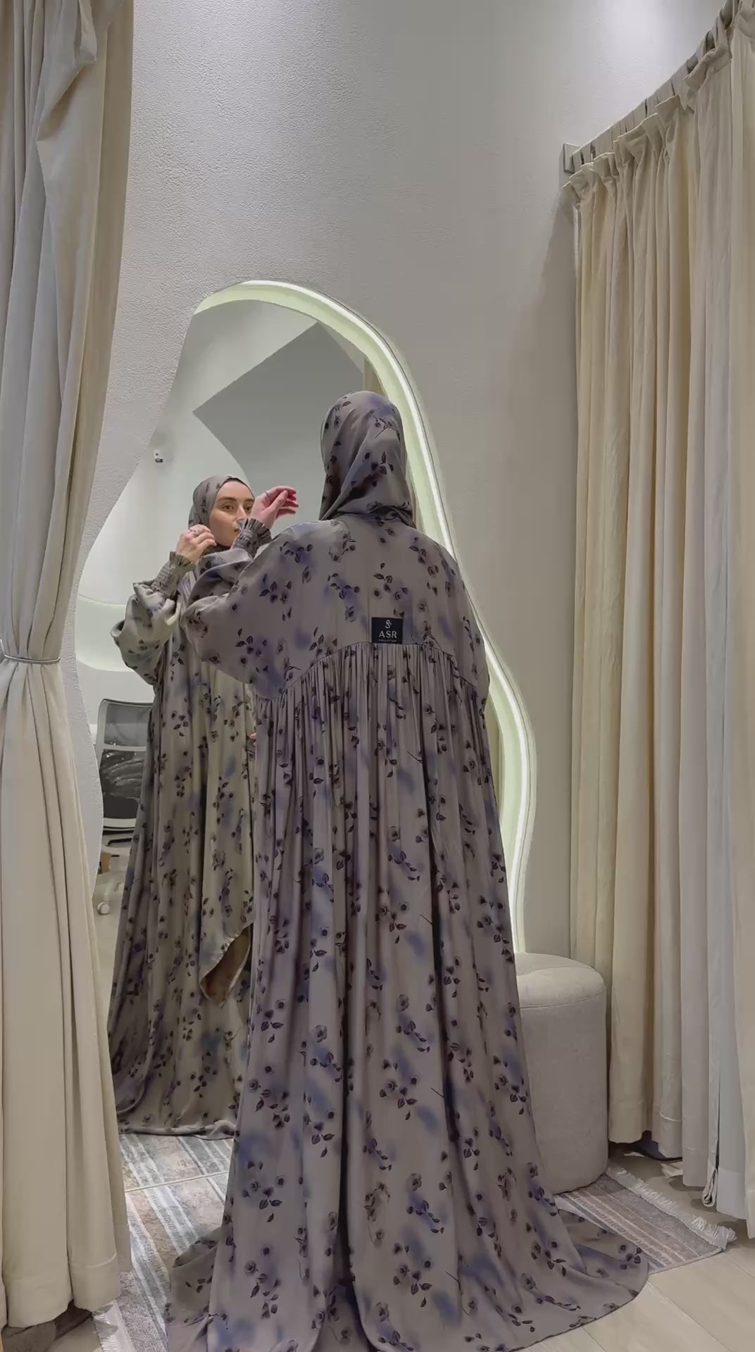 Silk Cupro Abaya fashion