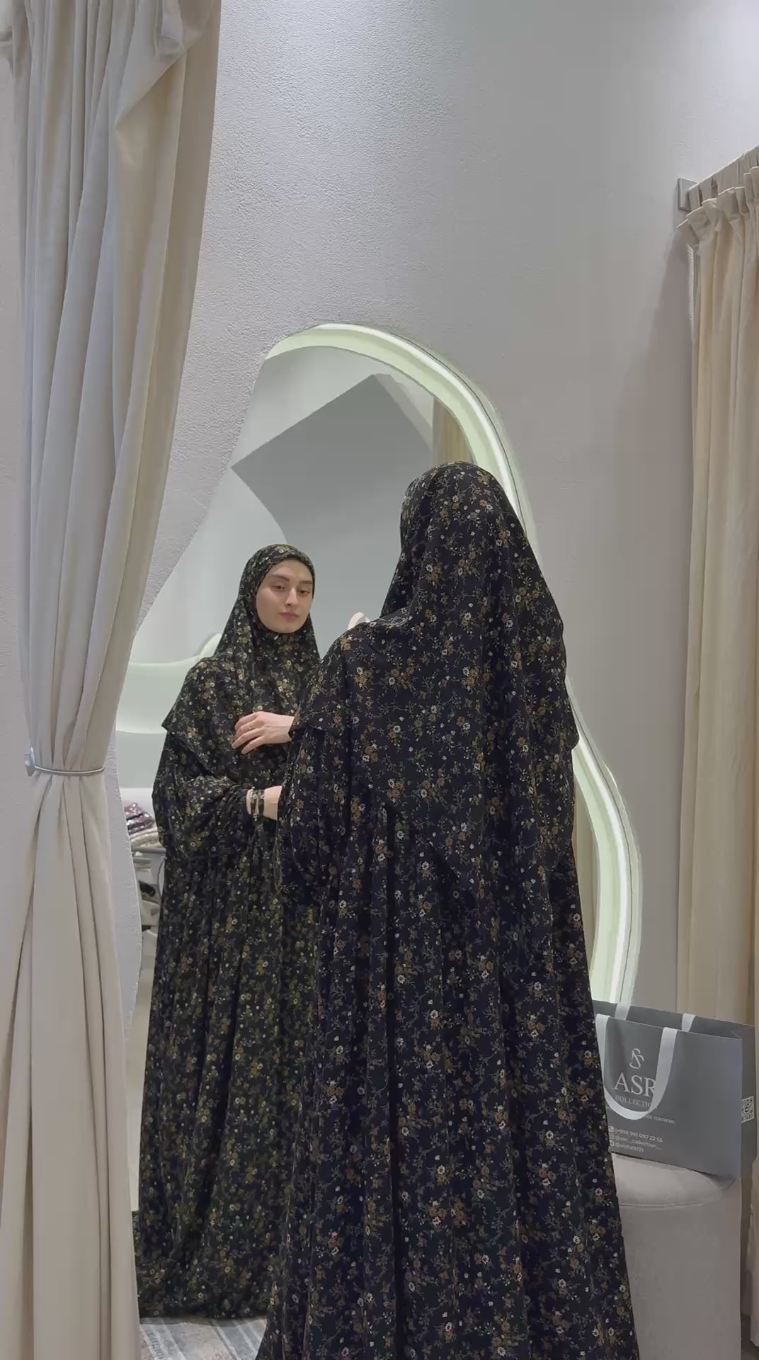 Bomullsiden klänning Abaya fashion